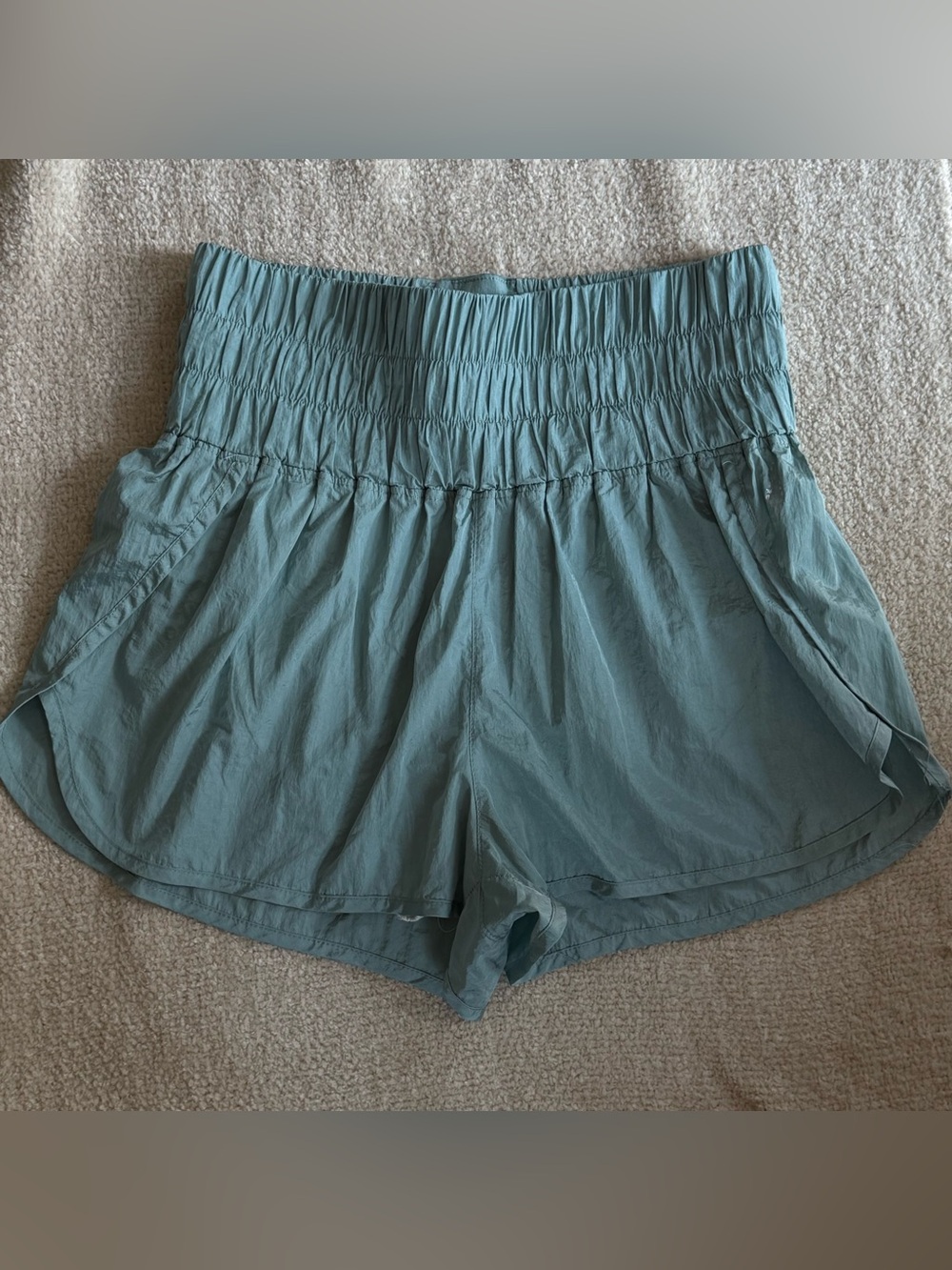 Free People Movement Blue Running Shorts Built-In Brief XL